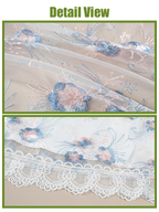 Nspstt Maxi Dress Long - Renaissance Floral Puff Sleeve Costume